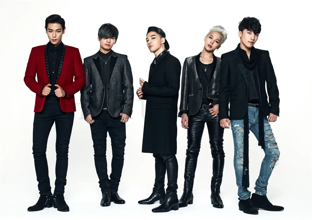 Золотой BIGBANG плакаты настенные наклейки ясное изображение белая бумага с покрытием печатает гостиная спальня - Цвет: Золотой