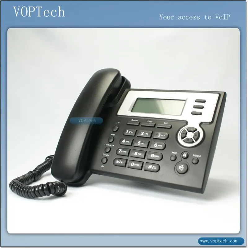 VoIP Phone With 2 SIP Lines, Free Shipping WordWide, One Year Warranty