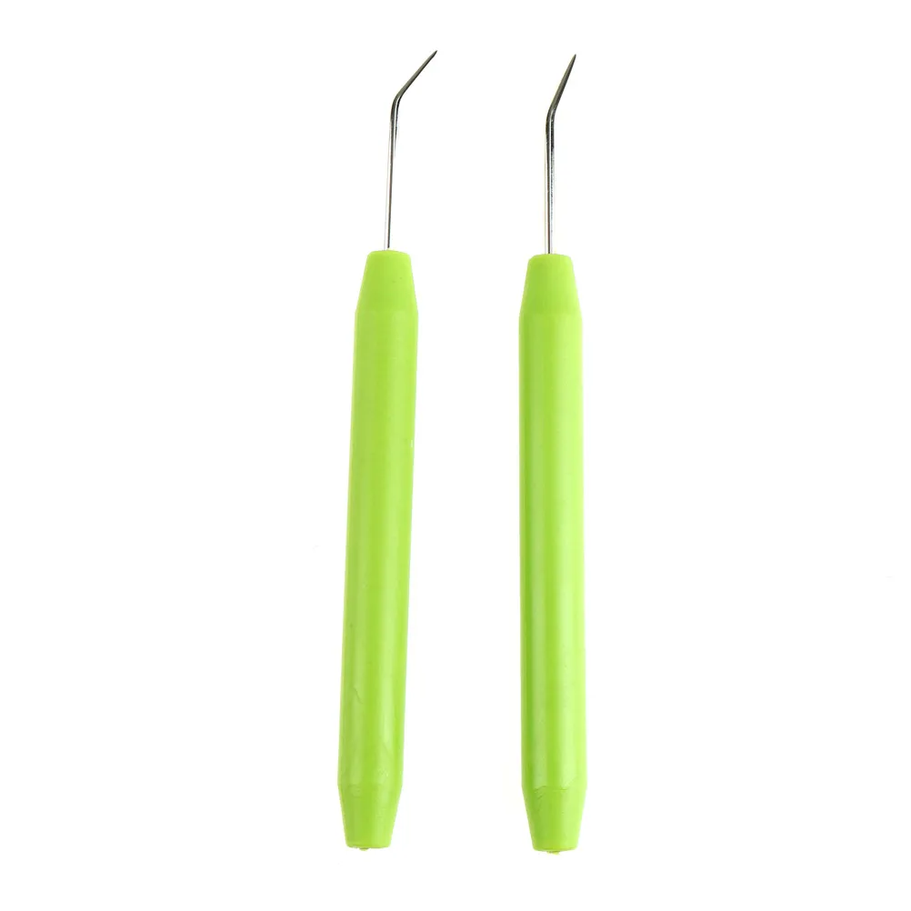 

2Pcs/set Soft Plastic Bending Handle Weave Handcraft Crochet Hooks Knitting Needles Set DIY Sewing Handcraft Accessories