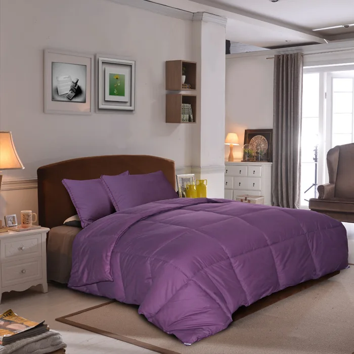 

Pure cotton fabric,Filling material for soybean fiber.Size 200x230cm Purple warmth Winter quilt
