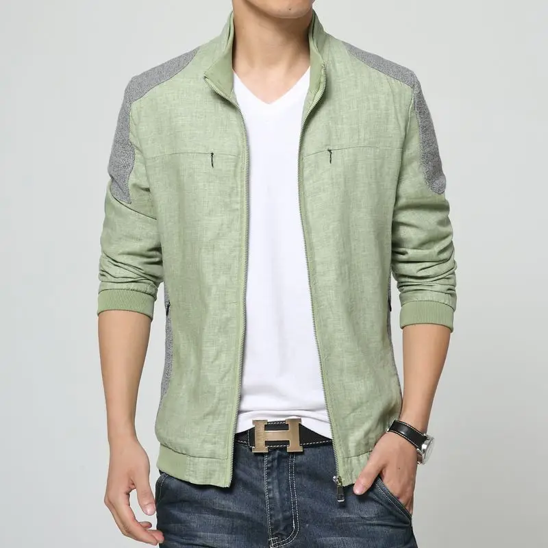 Spring Summer 2017 Men Linen Jackets Fashion Casual Men