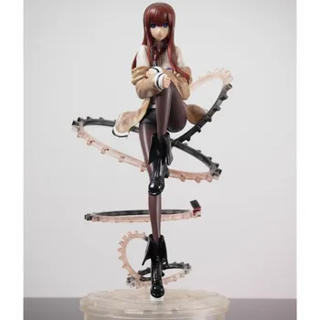 

Free Shipping Cool 9" Steins Gate Makise Kurisu 1/8 Scale PVC Action Figure Collection Model Toy Christmas Gifts SG014