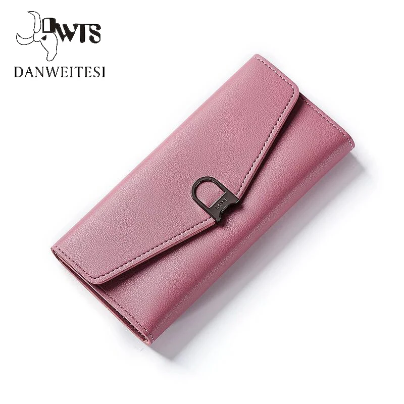

Wallet Female 2018 For Solid Wallet Women Long Leather Women Wallets Zipper Purses Portefeuille Wallet Female Purse Clutch