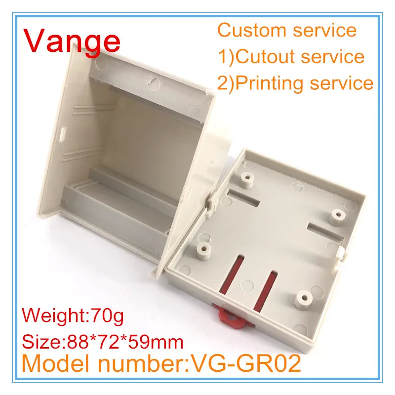 1 шт./лот модуль преобразователя проект коробка 88*72*59 мм ABS пластиковый корпус коробка diy для din-рейку оборудования распределительная коробка