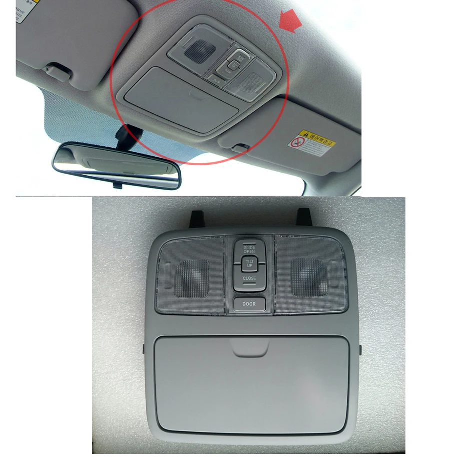 

928102L000TX Skylight switch indoor lighting Sunroof-type Sunglasses Map Lamp Assembly Gray For 2008-2011 Hyundai i30 : i30cw