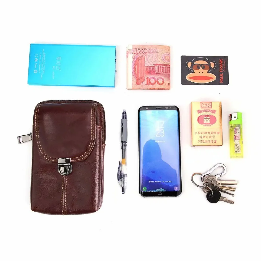 Чехол-кошелек из натуральной кожи на молнии для Xiaomi samsung Galaxy Note 10 Pro 9 8 S10 Plus 5G A70 A80 мужской женский кошелек для телефона сумка