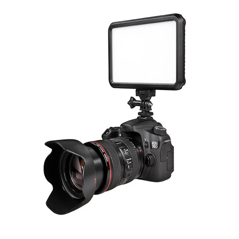 PT 12B Video Photography Light LED Hot Shoe Mount Adjustable Ultra Thin 2.5cm Panel for Canon