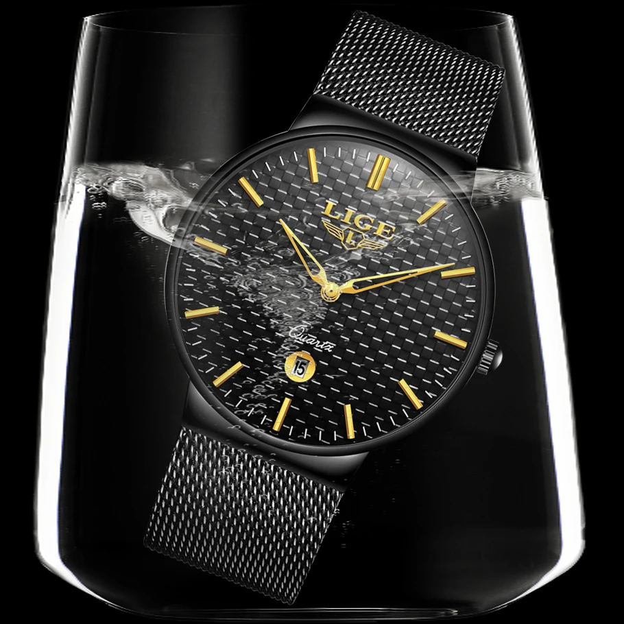 Reloj Hombre LIGE Brand Men's Watches Men Dress Quartz Watch Men Steel Strap watch Male Ultra-thin Ultra Clock Relogio Masculino Reloj Hombre LIGE Brand Men's Watches Men Dress Quartz Watch Men Steel Strap watch Male Ultra-thin Ultra Clock Relogio Masculino