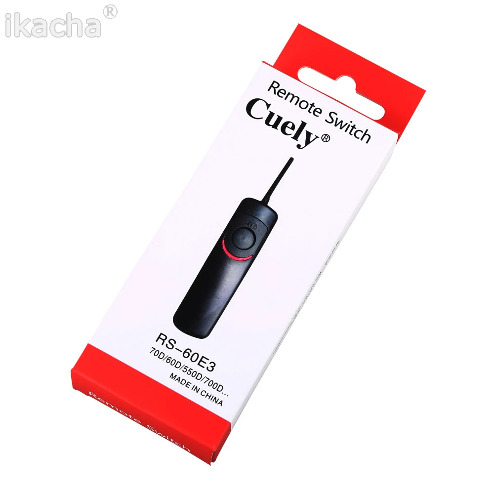 

RS-60E3 Remote Shutter Release Camera Remote Controller Cord for Canon EOS 1000D 500D 450D 700D 650D 550D 60D 600D GX-20/GX-10