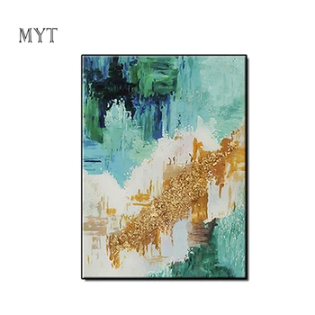 

MYT Latest Design 100% Handmade Art Picture Abstract Modern Oil Painting On Canvas Living Room Wall Art Decor
