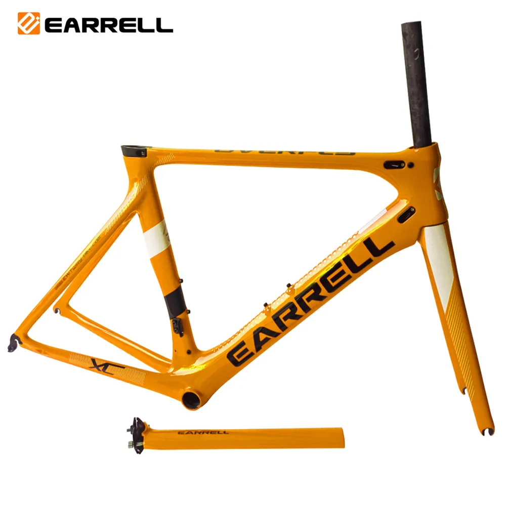 Flash Deal 2019 Earrell T800 UD glossy surface road bike bicycle carbon frameset customzied color frame is available BB86  bicycle frame 2