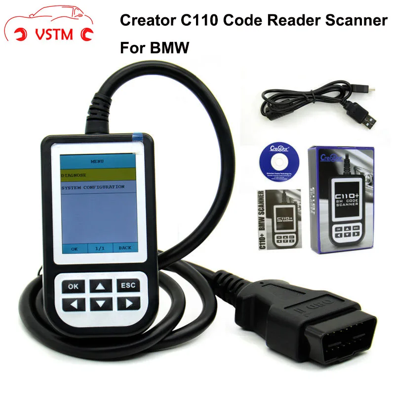 VSTM Creator C110 V5.2 сканер кодов для BMW C-110 + сканер C 110 OBD2 OBDII сканера кода для диагностического сканера