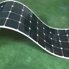 Практические 12 В 100 Вт Панели солнечные солнца Мощность Мягкие гибкие солнечные Мощность Панель монокристаллического инструмент