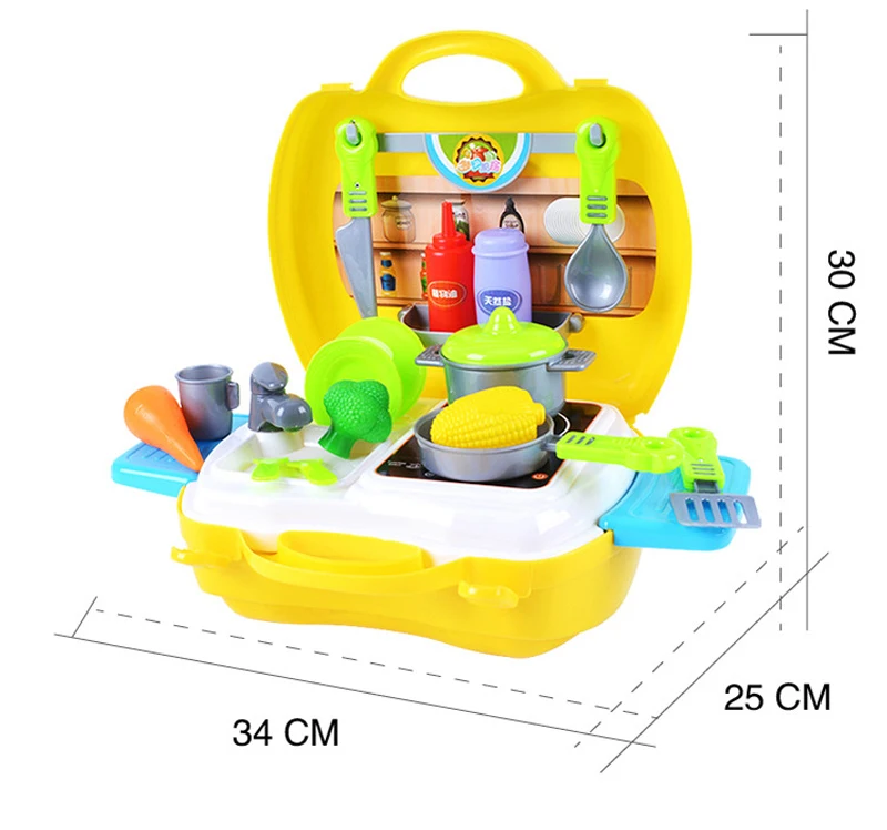 12 видов ролевых игр для детей Моделирование кухня кухонная посуда туалетный кассовый аппарат чемодан доктор дети пластиковые игрушки подарок