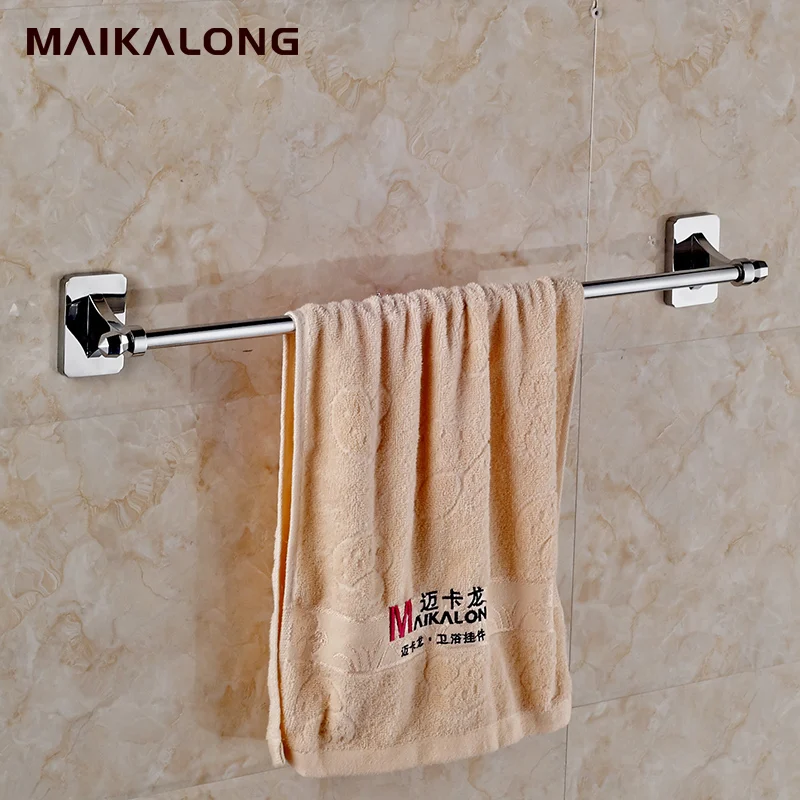 Bathroom Products 60cm Single Towel Bar,Towel Holder, square base Brass