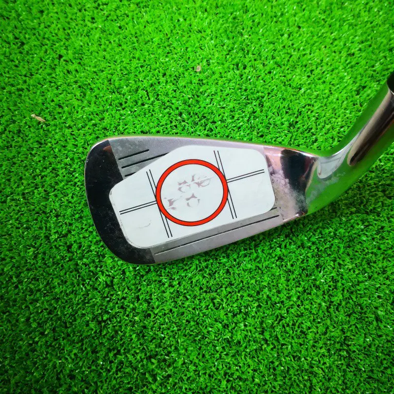 Golf Club Target Label Impact Labels Target Sticker Tape Driver Iron Test Paper Golf Swing Trainers Golf Accessories 10pcs/set