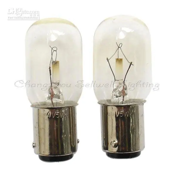 24v 5w A314 2022 Miniature bulbs lighting ba15d 20x48 sellwell  ba15d t20x48 24v 5w miniature lamp light bulb a314