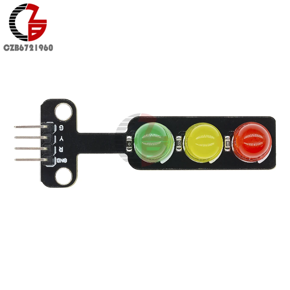 DC 5V mini led traffic light module 5mm red yellow green color led displayju
