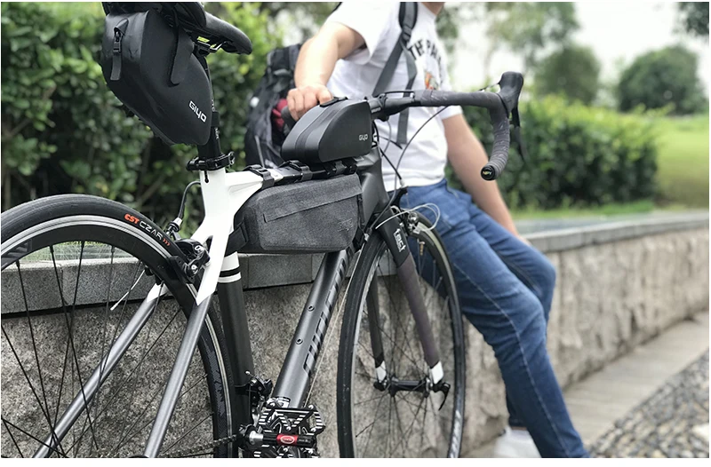 GIYO водонепроницаемая сумка для велосипеда Чехол Дорожный MTB сумка на велосипедную раму сумка аксессуары велосипедный передний задний подседельная сумка на раму для велоспорта