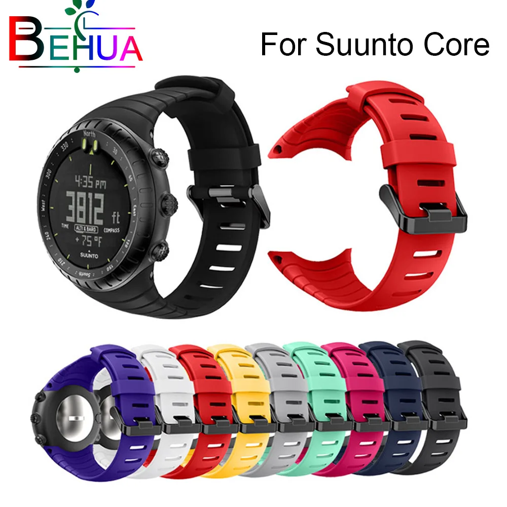 Ремешок силиконовый для Suunto Core сменный Браслет наручных часов аксессуары