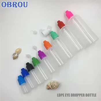 

150pcs/lot Original 3ml 5ml 10ml 15ml 20ml 30ml Dropper Bottles LDPE 50ml 100ml 120 Empty Plastic Squeezable Eye Liquid Dropper