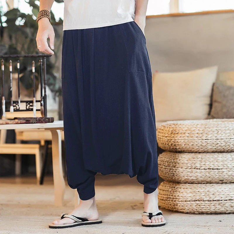 INCERUN Nepal Pants Big Crotch Pants Nepal Harem Pants Men Comfortable