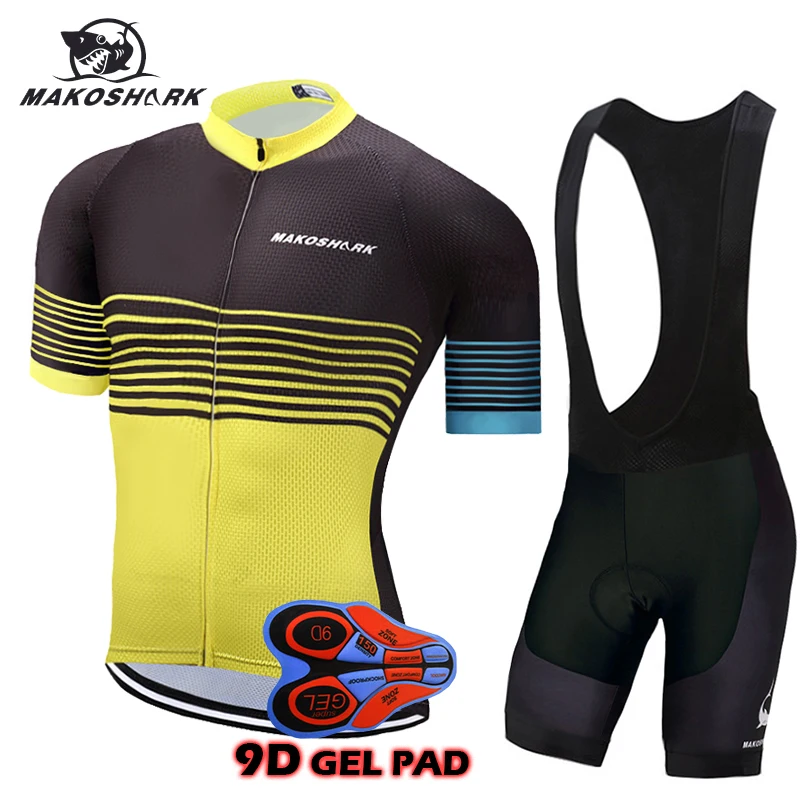 

New Brand High Quality Pro Team Cycling Jerseys Set Bicycle Maillot Clothing Ropa Ciclismo MTB Short Sleeve Bike Wear 9D Gel Pad