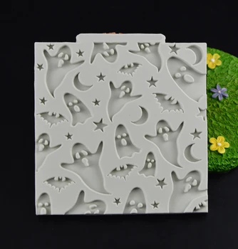 

Halloween Ghost Shape Cake Mold Fondant Mold, For Jelly,Candy, Chocolate Soap Mold, Decorating Bakeware H059