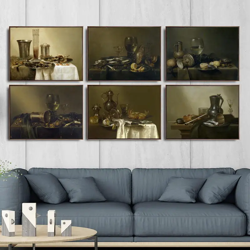 

Home Decoration Art Wall Pictures Fro Living Room Poster Print Canvas Paintings Netherlandish Willem Claesz Heda