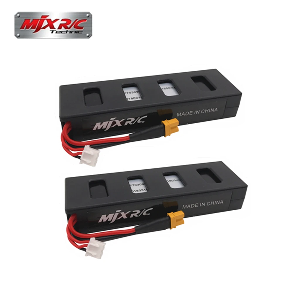 

Original Battery For MJX R/C Bugs 3 7.4V 1800mah 25C Li-po Battery for MJX B3 RC Quadcopter Drone Spare Parts Accessories 2pcs