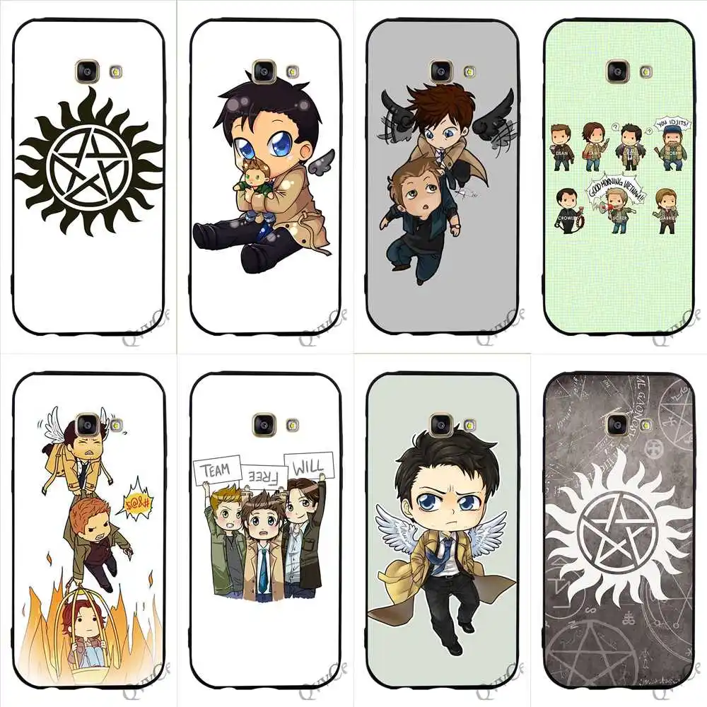 

Print Cool Supernatural TV Phone Cover for Samsung Galaxy A3 Case A5 A6 S6 S7 Edge S8 S9 Plus Note 8 9 Covers Skin