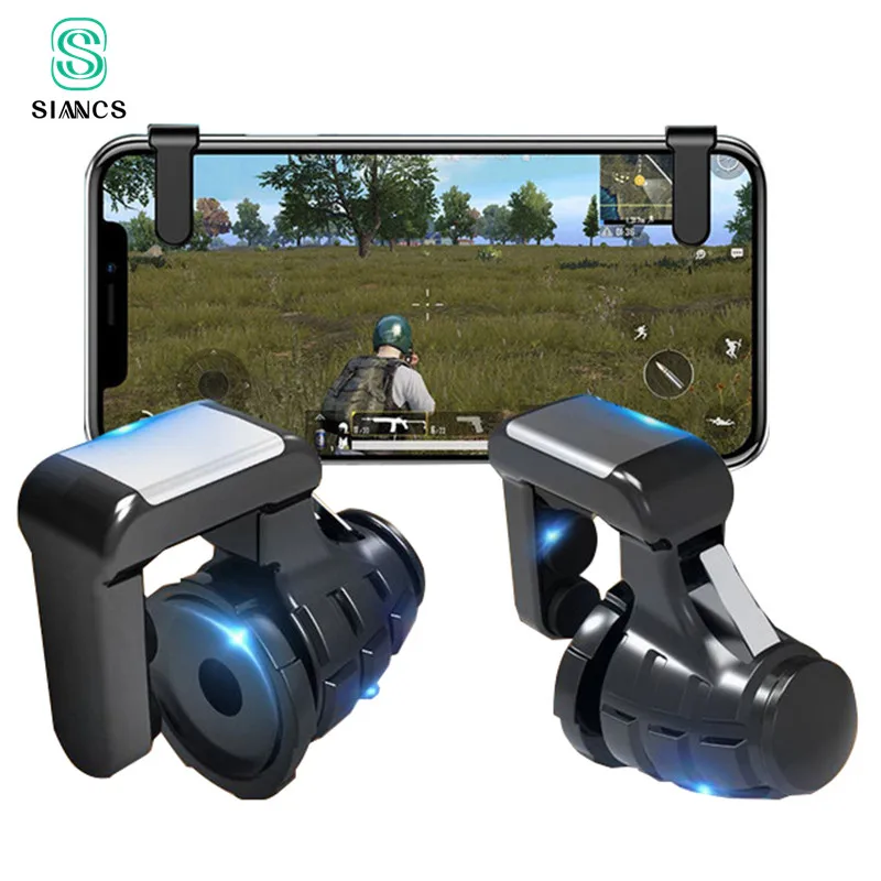 S9 PUBG Mobile Phone Game Trigger Fire Button Gamepad Controller Six Fingers Linkage Gaming Joystick Aim Key Shooter S9 PUBG Mobile Phone Game Trigger Fire Button Gamepad Controller Six Fingers Linkage Gaming Joystick Aim Key Shooter