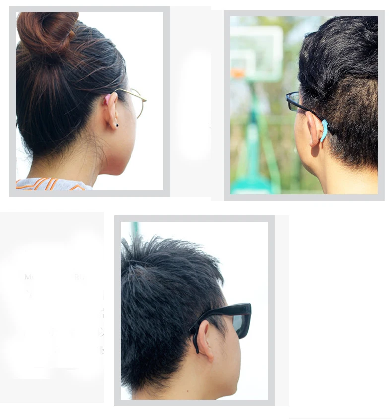 Silicone Anti Slip Ear Hook Eyeglasses Leg Grip Myopia Glasses Sports Fixed Grips Reading Glasses Sunglasses Accessories