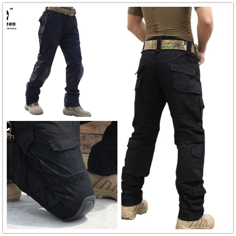 Emerson Gen2 Pants with knee pads Combat Tactical airsoft Pants black 6988