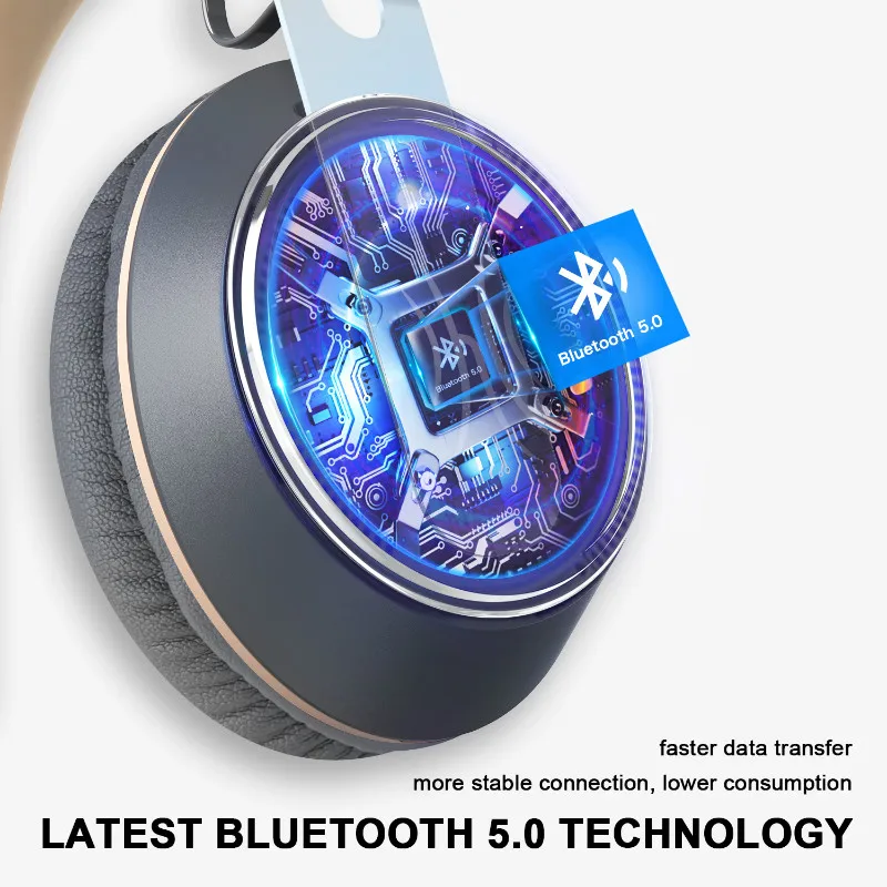 Ceny Oneodio Bluetooth słuchawki na ucho przewodowe bezprzewodowe słuchawki z mikrofonem Bluetooth 5.0 Stereo zestaw słuchawkowy do telefonu muzyki