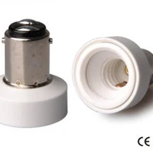 BA15D к E12 лампа гнездо адаптер светильник база конвертер, ba15d к канделябре E12 лампа держатель конвертер