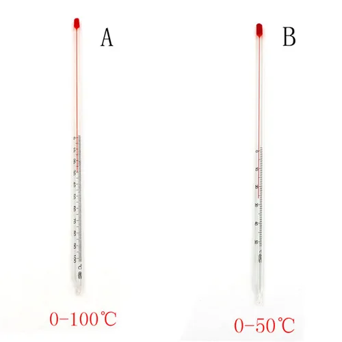 0-50/100 градусов Цельсия стеклянный термометр для домашнего заваривания лаборатория красная вода Заполненный термометр химия стеклянная посуда высокого качества