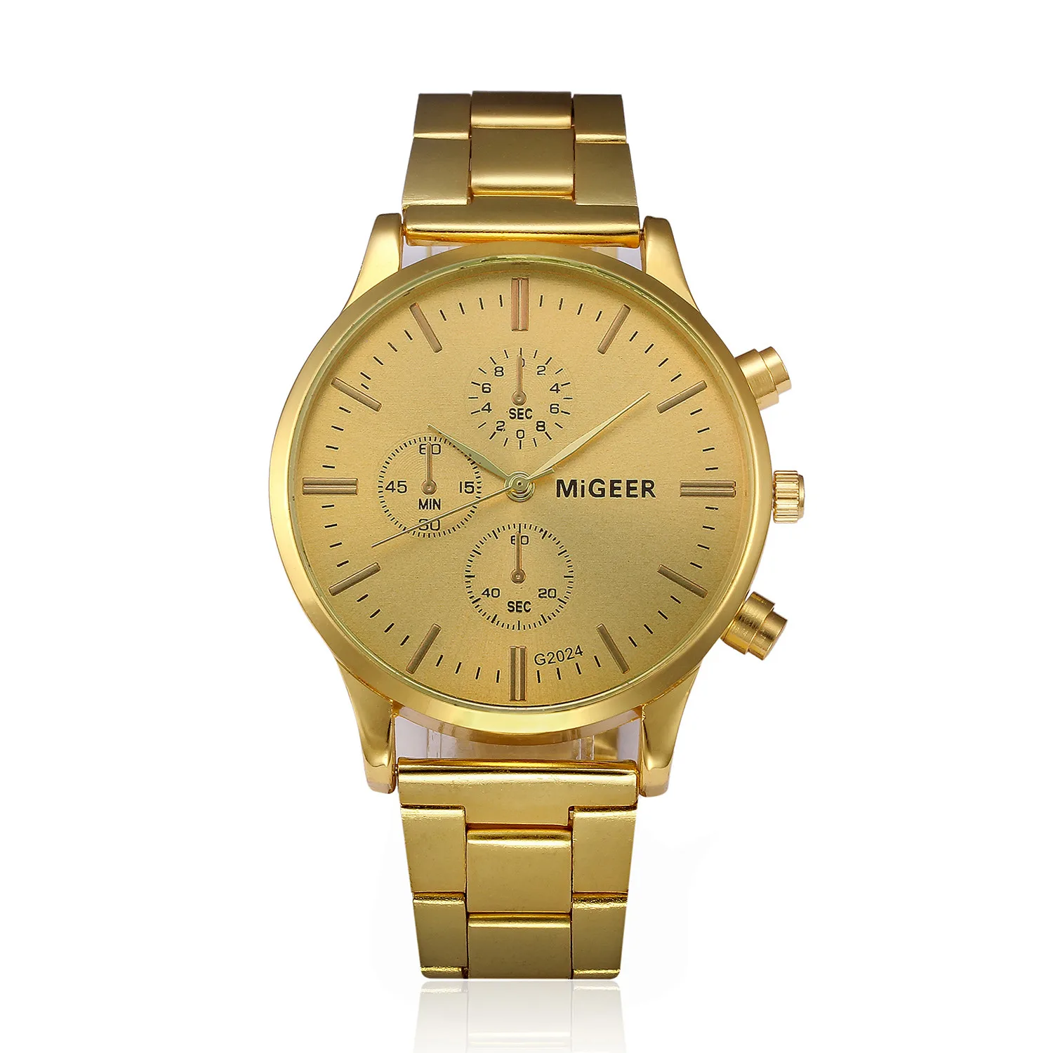 

2019 Watch Men With Date Top Brand Luxury Fashion Business Classic Gold Sport quartz Stainless Steel Relogio Masculino
