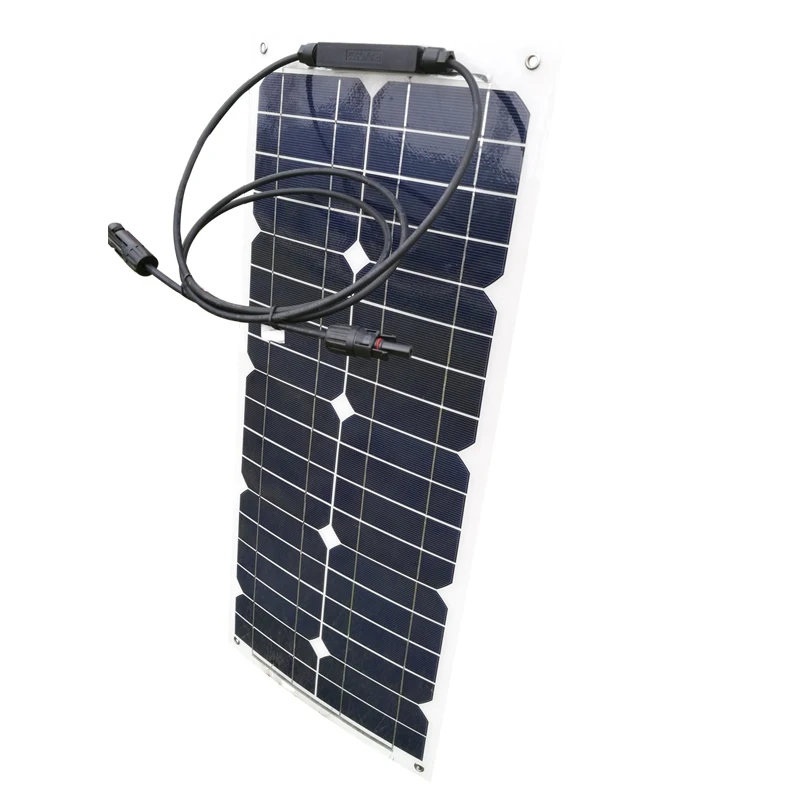 Гибкая солнечная панель 12 В 25 Вт, солнечное зарядное устройство, автономное солнечное зарядное устройство Rv, дом на колесах, морская яхта, лодка, автомобиль, караван, кемпинг, светодиодный светильник