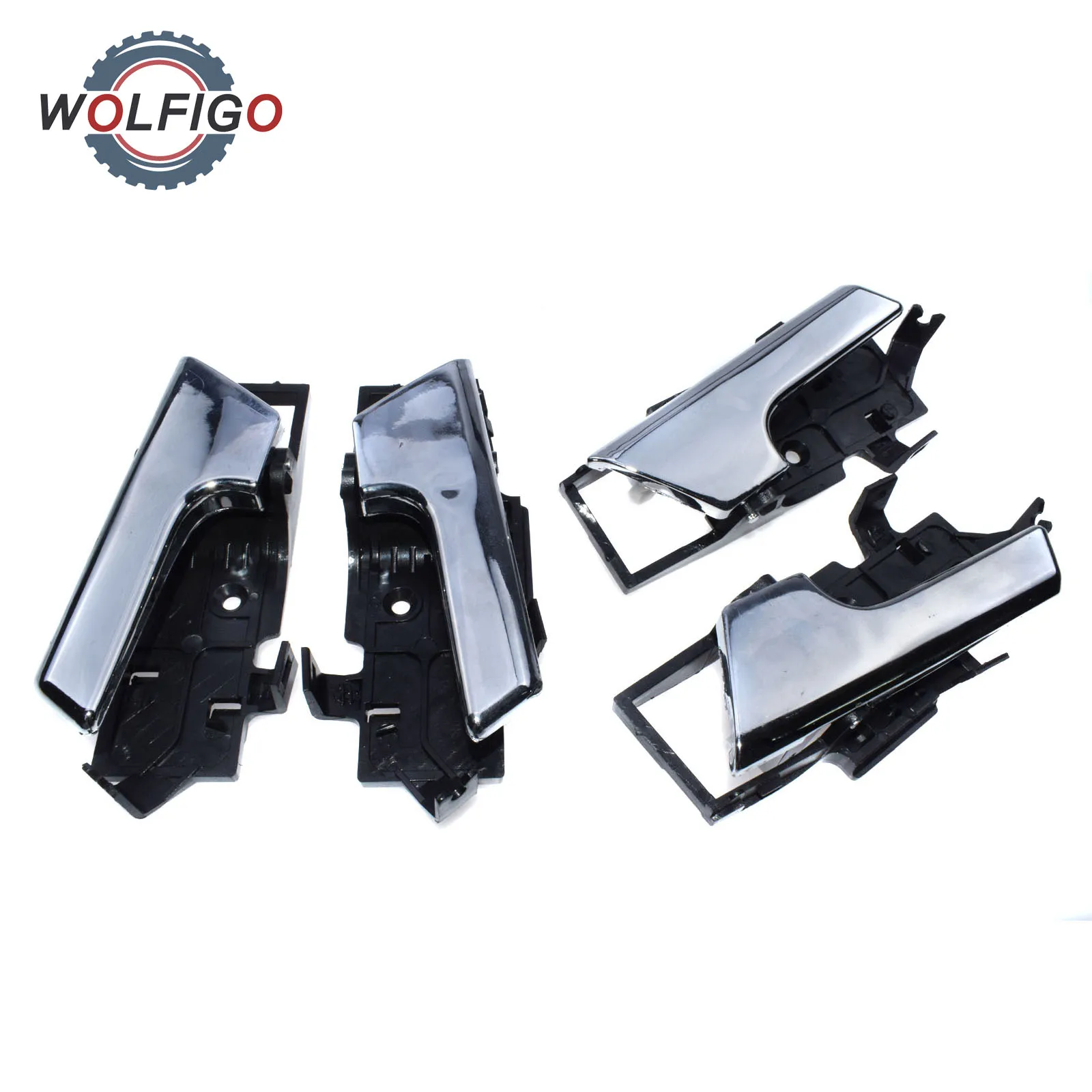 Chrome Interior Door Handles Set For Chevy Aveo G3 Pontiac Wave | 4-Piece Kit