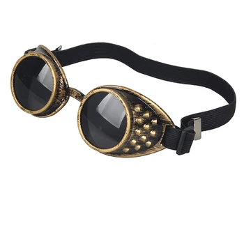 Unisex Gothic Vintage Style Steampunk Goggles Welding Gothic Glasses Cosplay 2