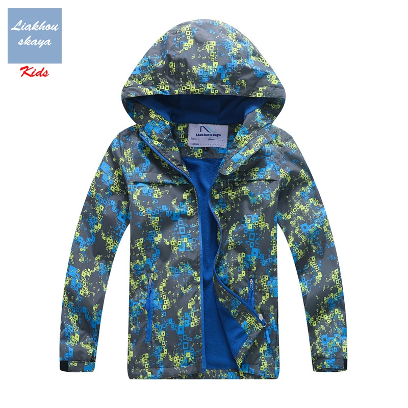 

Liakhouskaya Children Jacket Spring 2019 Jacket For Boy Teenage Windbreakers Water Proof Kids Outerwear Warm Fleece Coat Clothes