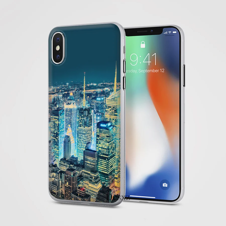 Чехол для телефона NYC Нью-Йорк городской пейзаж для iPhone 8 7 6 6S Plus iPhone 11 Pro X XS XR MAX 5 5S SE - Цвет: 6