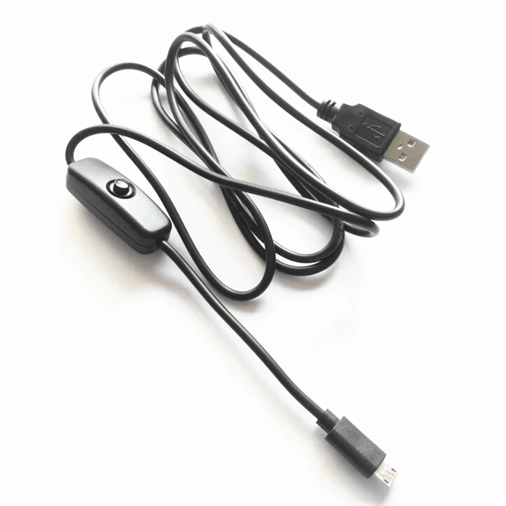 Кабель питания с кнопкой включения/выключения usb кабель для зарядки Raspberry Pi 150 см