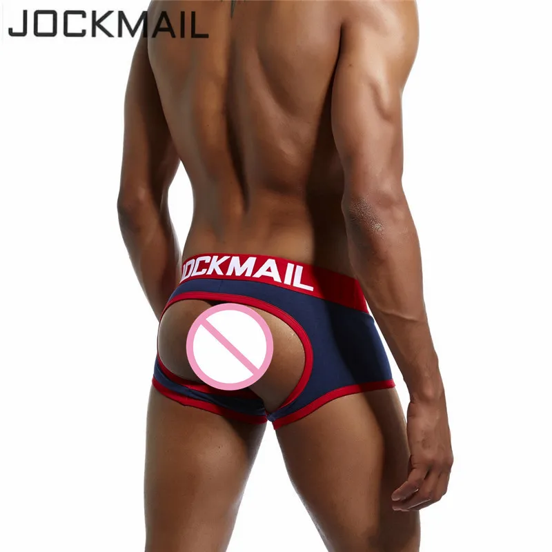 Мужское нижнее белье JOCKMAIL хлопковые боксеры с открытой спиной и ягодицами
