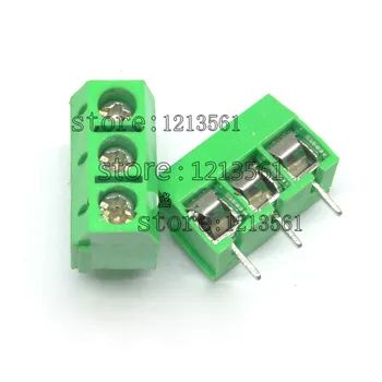 

TNT/DHL Free shipping 1000 pcs 3 Pin Screw Green PCB Terminal Block Connector 5mm Pitch