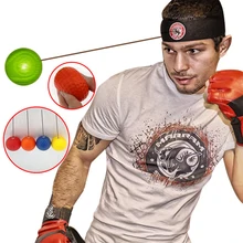 4 мяча+ 2 повязки на голову мягкий боксерский Ломаченко тренировочный чувствительный бойцовый мячик ММА скорость реакции подвижность координацию Кроссфит мяч