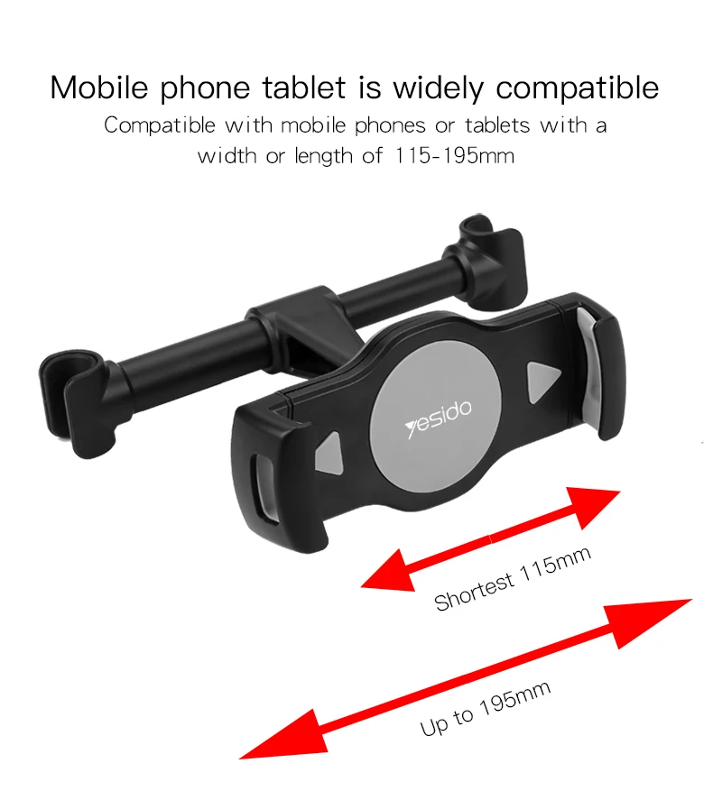 Adjustable Car Mount Holder Tablet Mobile Phone Stand (15)
