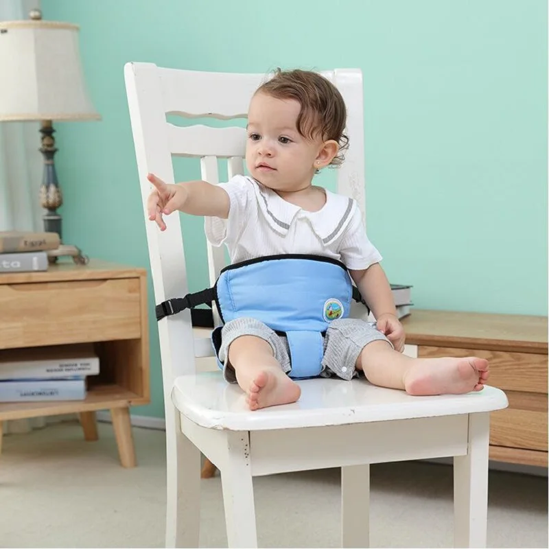

Baby Portable Seat Kids Chair Travel Washable Infant High Dining Cover Seat Safety Belt Feeding High Chair