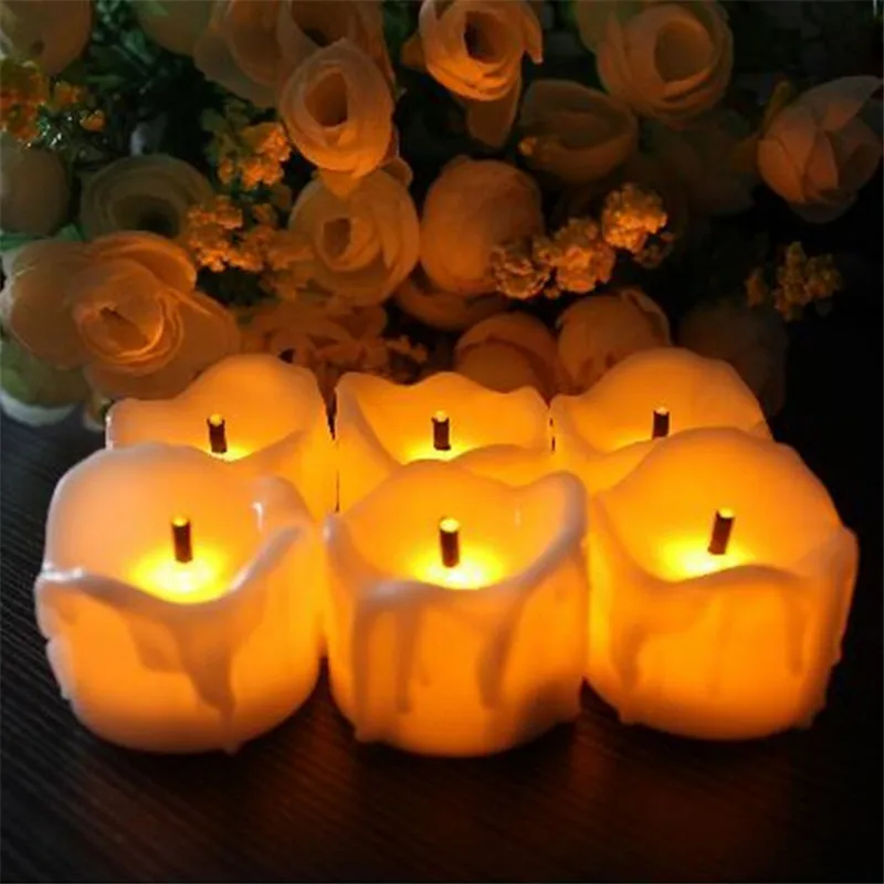 12pcs Flicker Battery Candle night light Electric Candles Flameless Tea